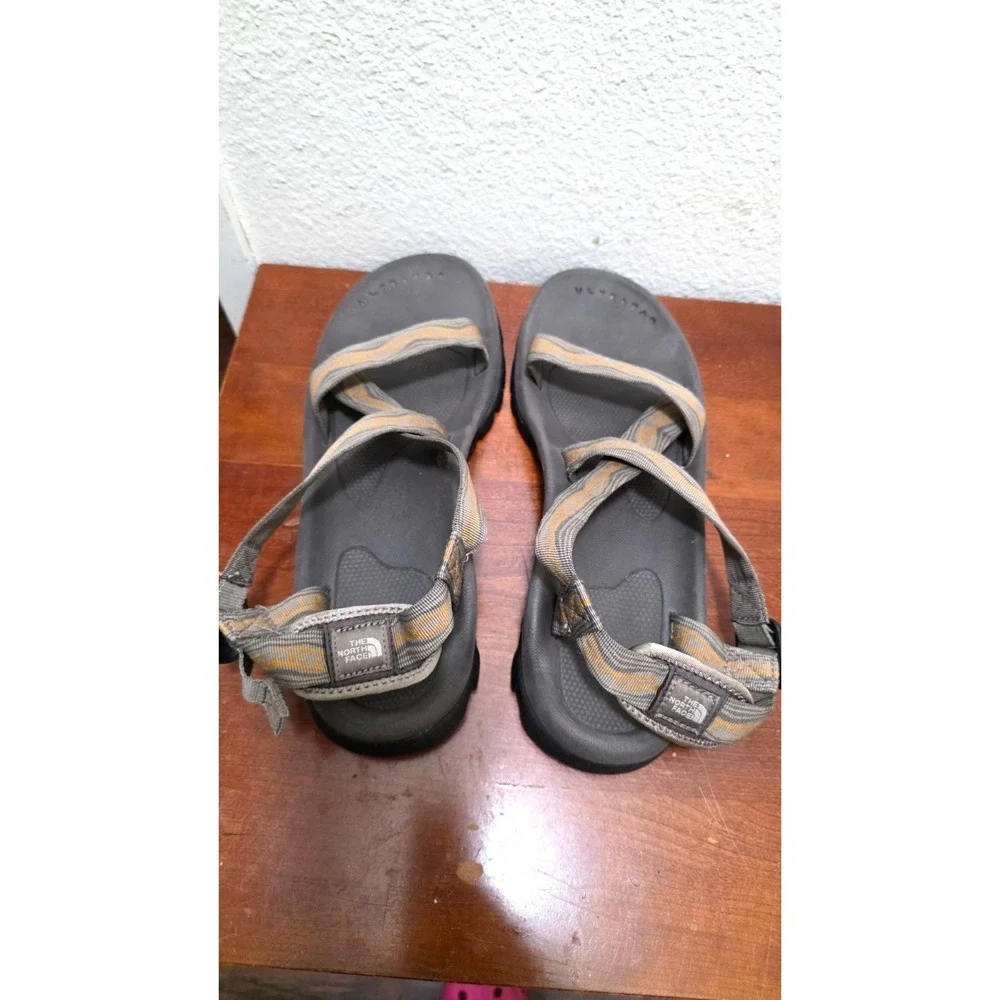 The‎ North Face Men's Hiking Sandals Size 13 Gray & Orange Adjustable Straps